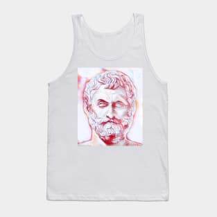 Thales of Miletus Portrait | Thales of Miletus Artwork | Line art Tank Top